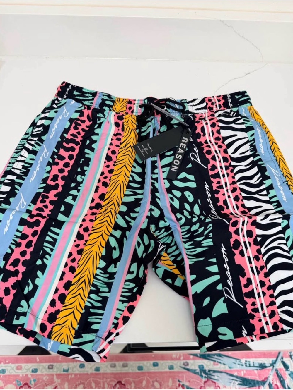 Reason brand Animal Wild Print Swim trunks
